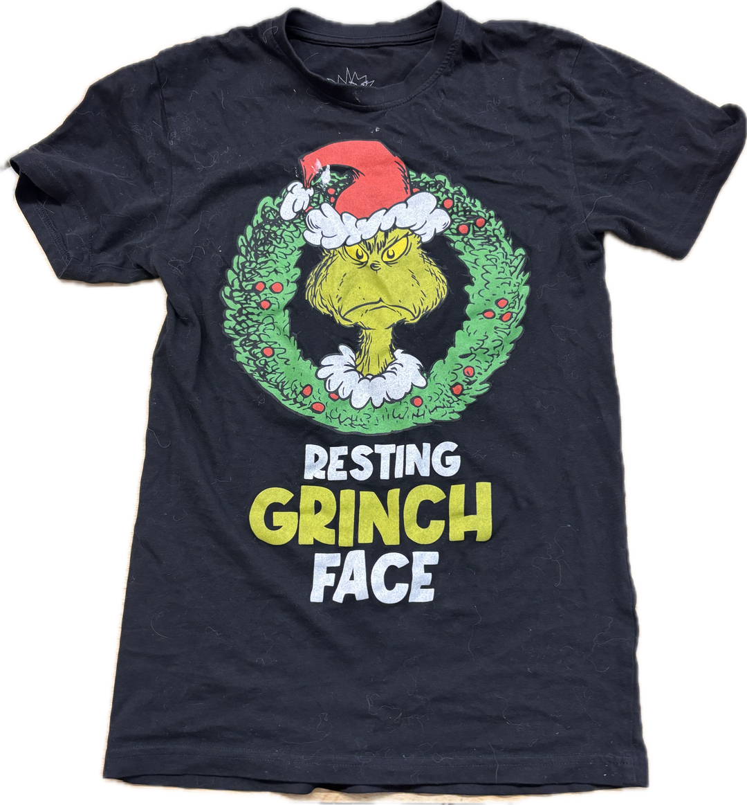 Grinch “Resting Grinch Face” Tee – Youth Small (Est. 8Y)