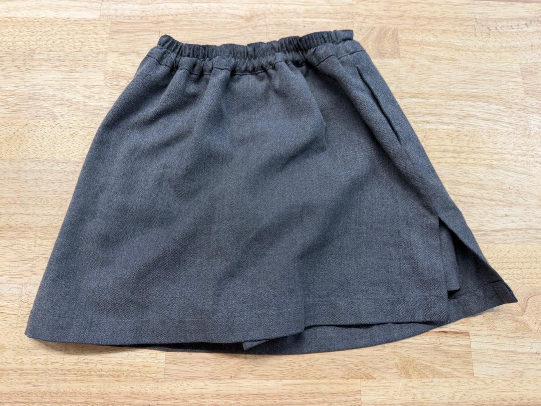 Neat Uniforms Skort – Youth M | Grey Side Zipper Shorts Under Made in Canada