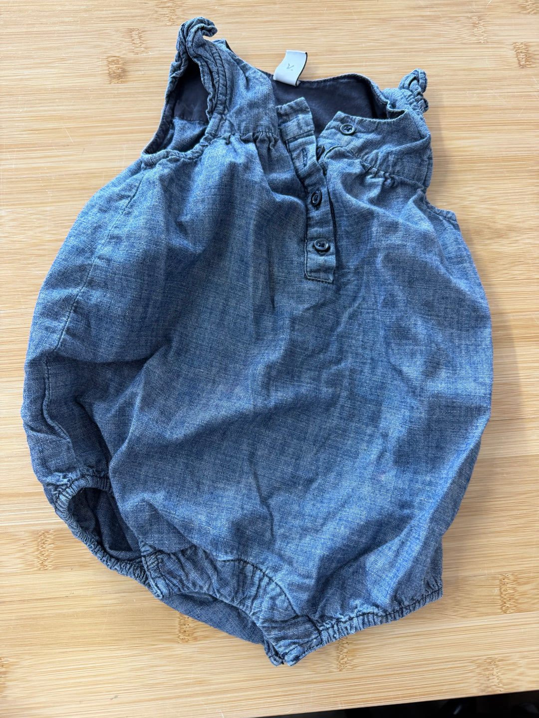 Baby Gap 1969 Denim Romper – 6-12 Months | Short Sleeve | Short Cut