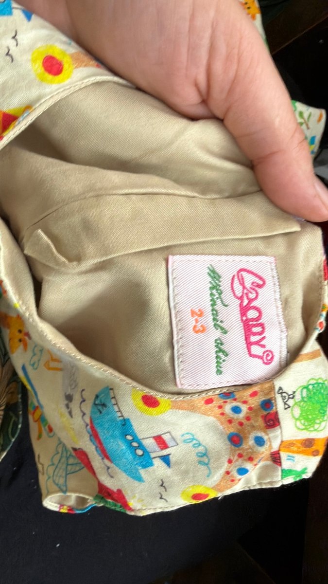 Goody Whimsical Hand-Drawn Dress – 2/3 | Back Zipper - Nest and Sprout-Consignment