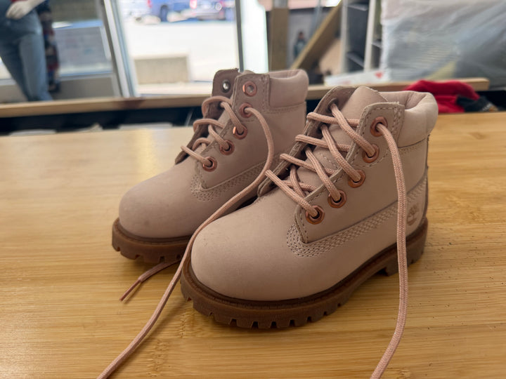 Timberland Dusty Pink Lace-Up Work Boot – 7 | Excellent