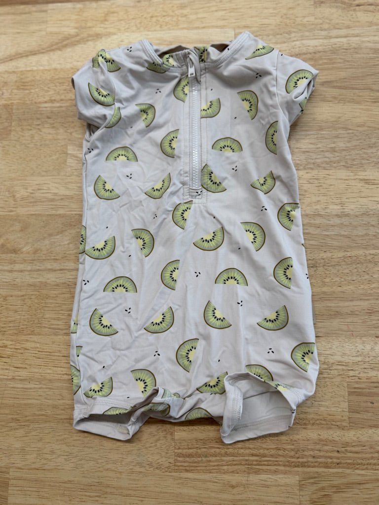 Petit Lem One - Piece Swimsuit – 6–12M | Kiwi Print - Nest and Sprout - Consignment