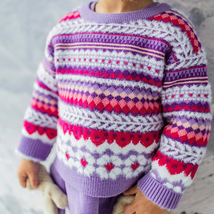 Baby/Toddler Knit Sweater | Purple