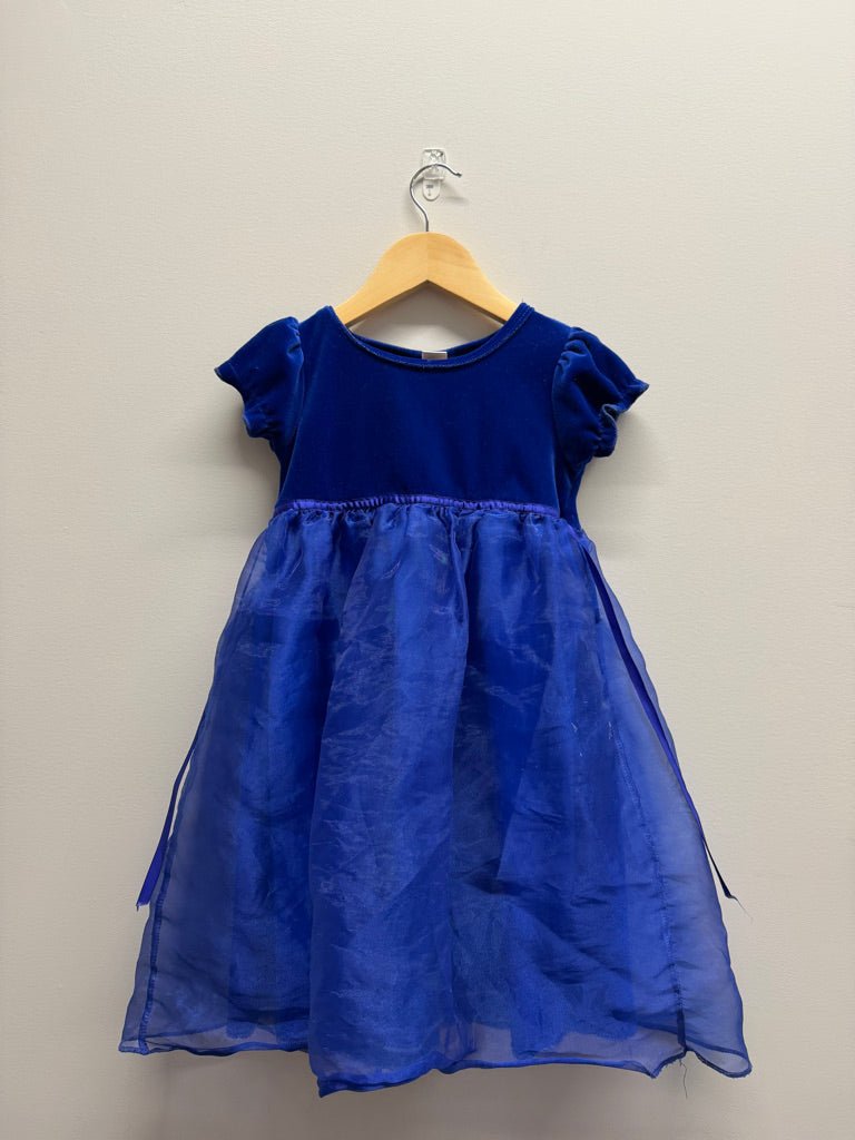 Teddy's Choice Dress – 3 | Royal Blue Tulle Overlay Made in Canada - Nest and Sprout-Consignment