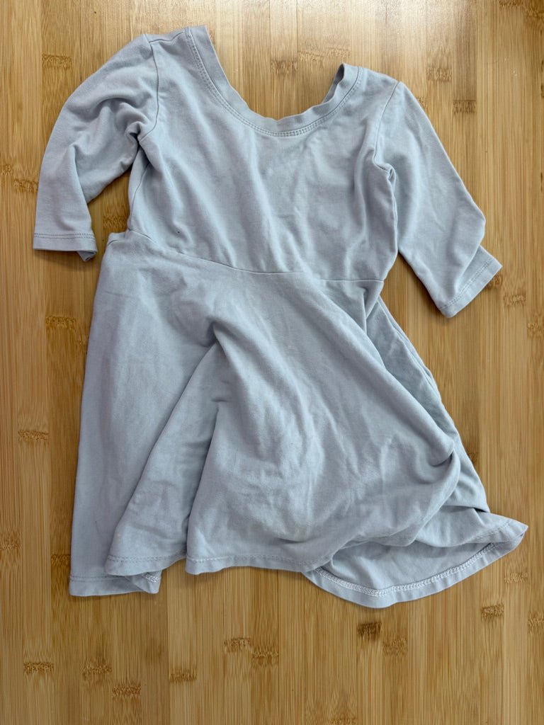 Nest + Nurtured Twirl Dress – 2T | Light Blue with Pocket - Nest and Sprout-Consignment