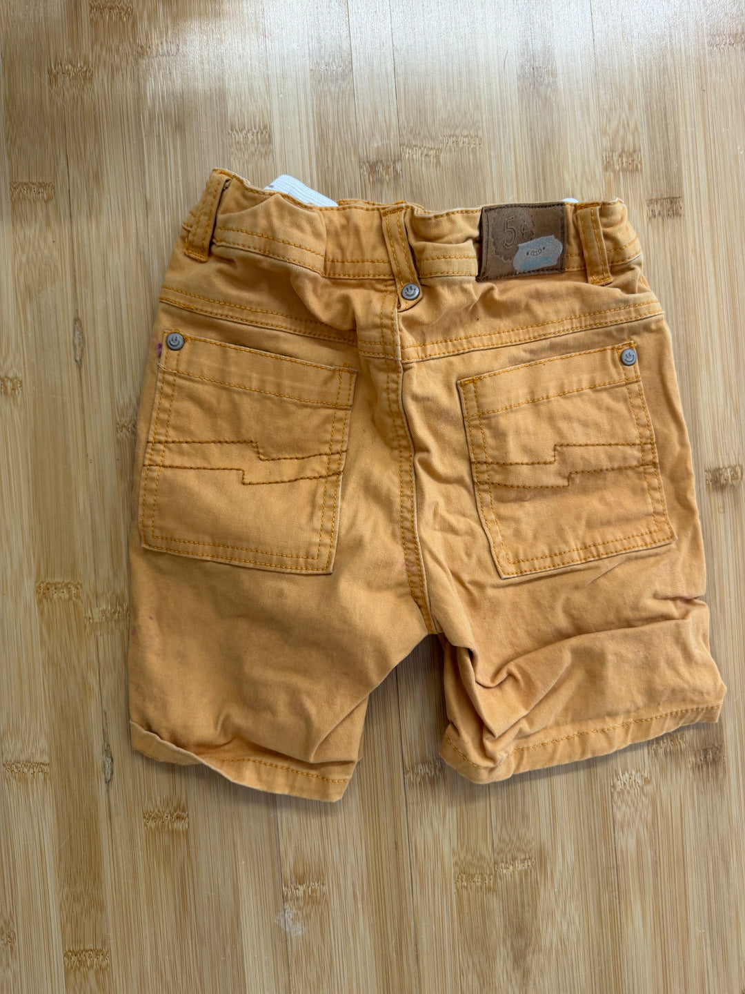 Souris Mini Denim-Style Orange Short – Est. 4–5Y | No Size Tag