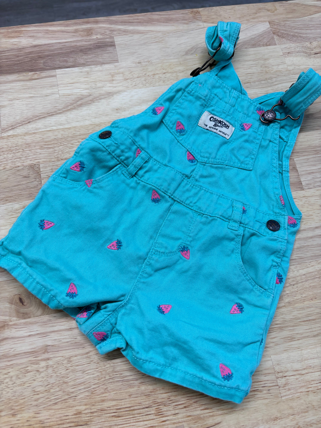 OshKosh Overalls with Strawberries (18 Months)