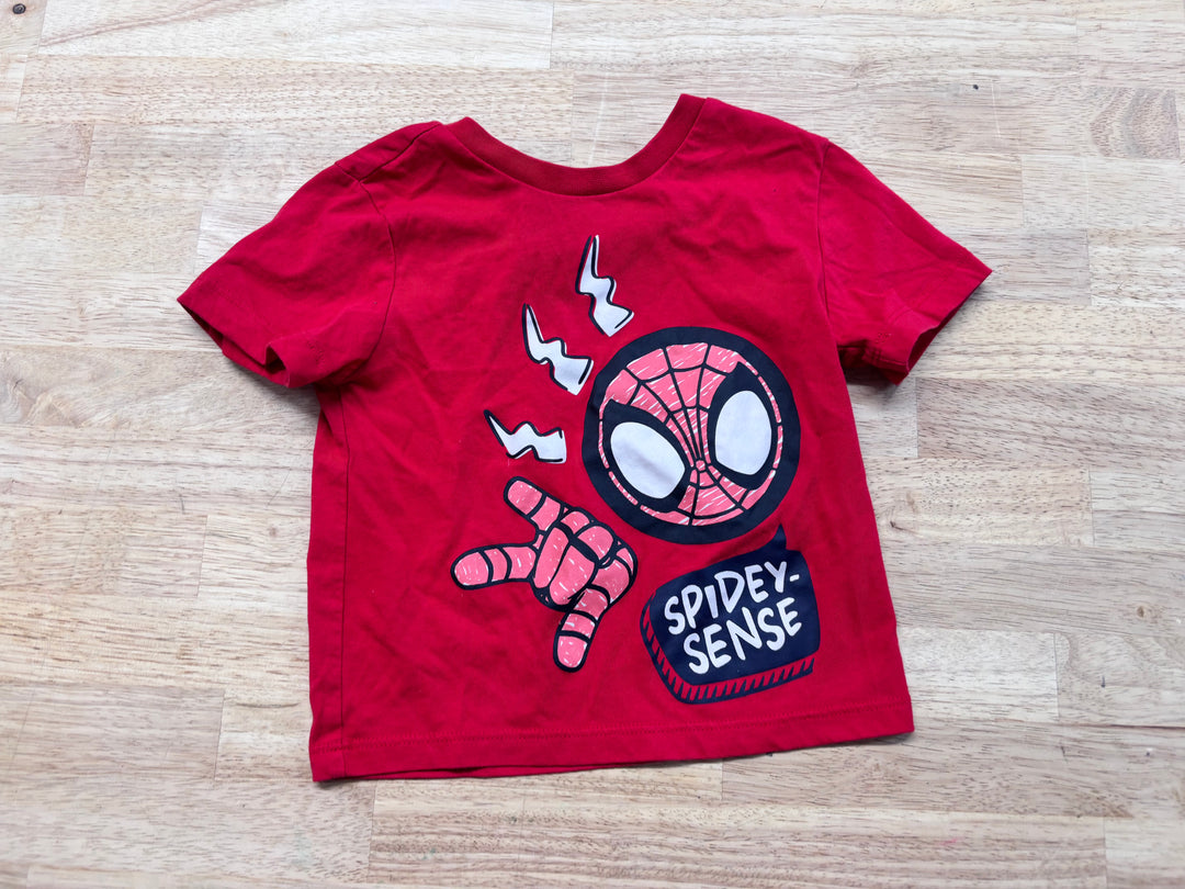 Marvel Spidey Sense Red Tee 2T