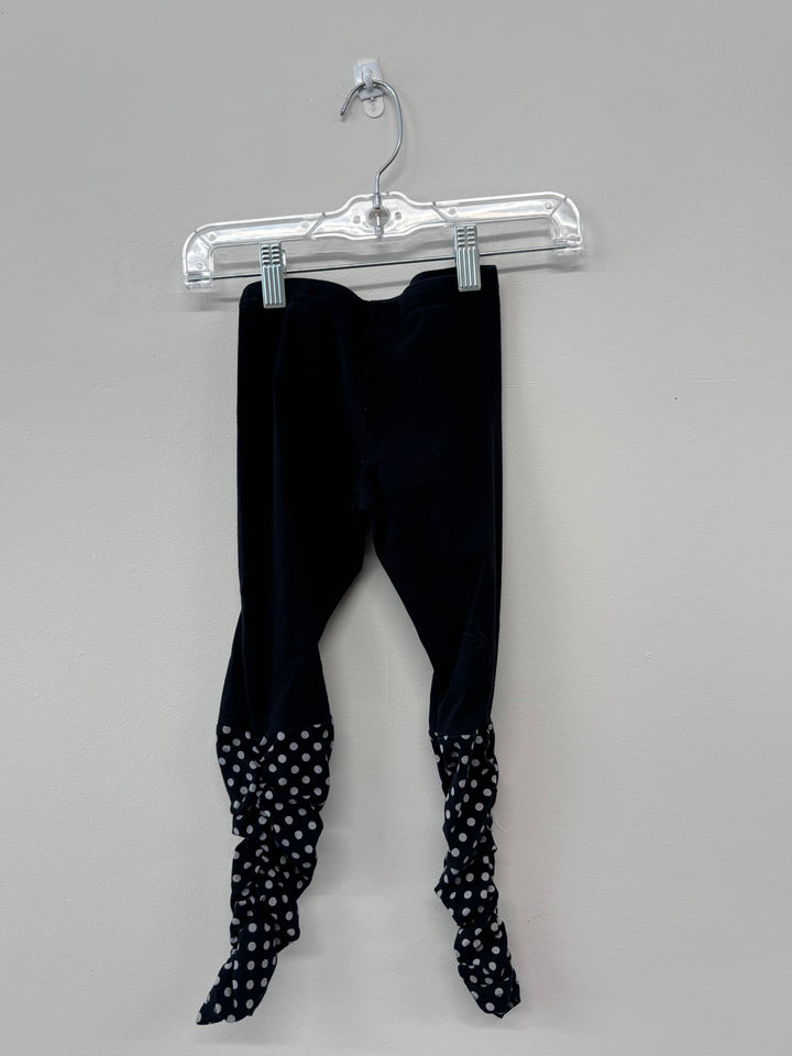 Peekaboo Beans Spirit Black Dot Leggings