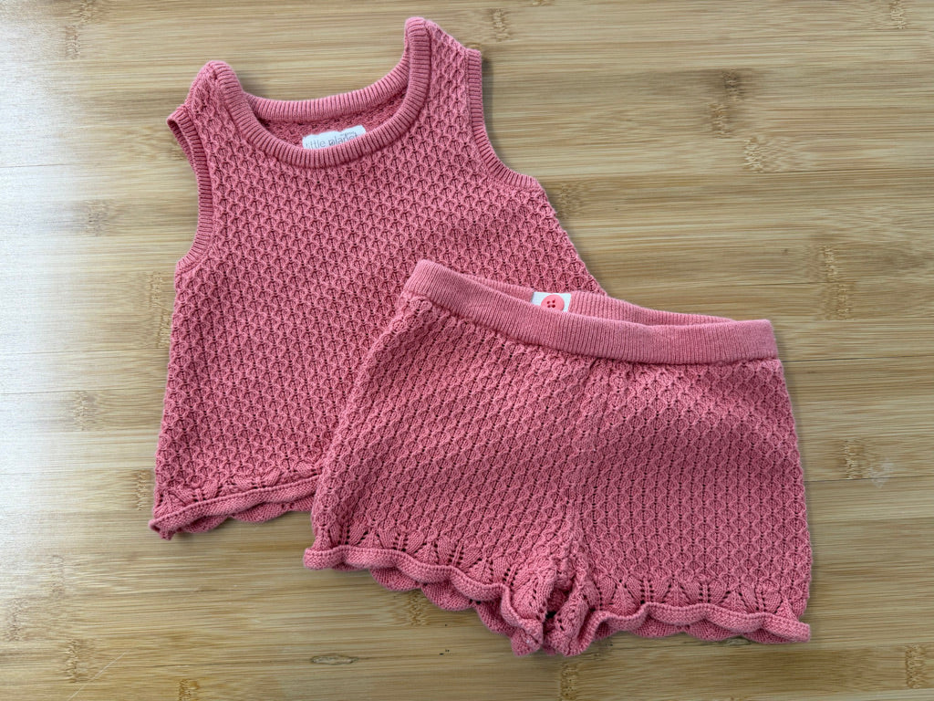 Little Planet by Carter's Knit Two-Piece Set – 18M | Salmon