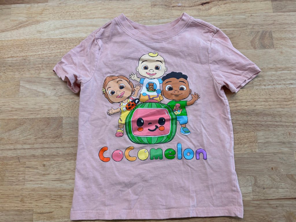 Cocomelon Graphic T-Shirt – Size 5 Pink