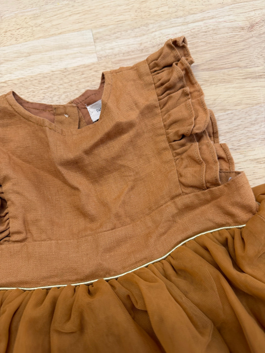 Two Darlings Christmas Tulle Dress – 1 (12–24M) | Caramel Linen