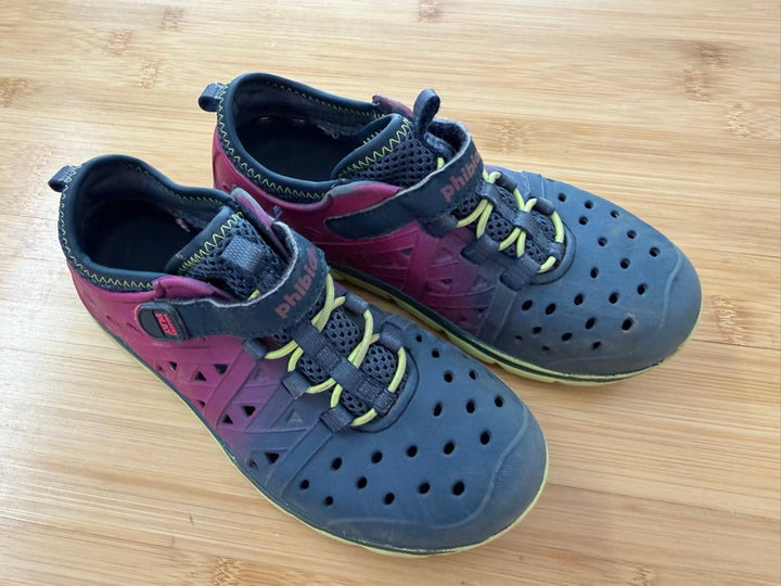Stride Rite Phibian Shoe – 13 | Navy & Fuchsia Velcro - Nest and Sprout-Consignment