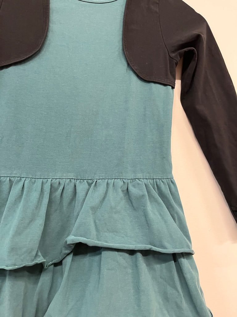 Peekaboo Beans 8 – Holiday Gem Dress & Black Cardigan