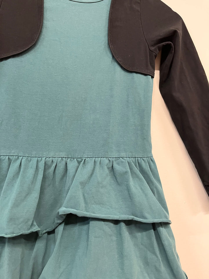 Peekaboo Beans 8 – Holiday Gem Dress & Black Cardigan