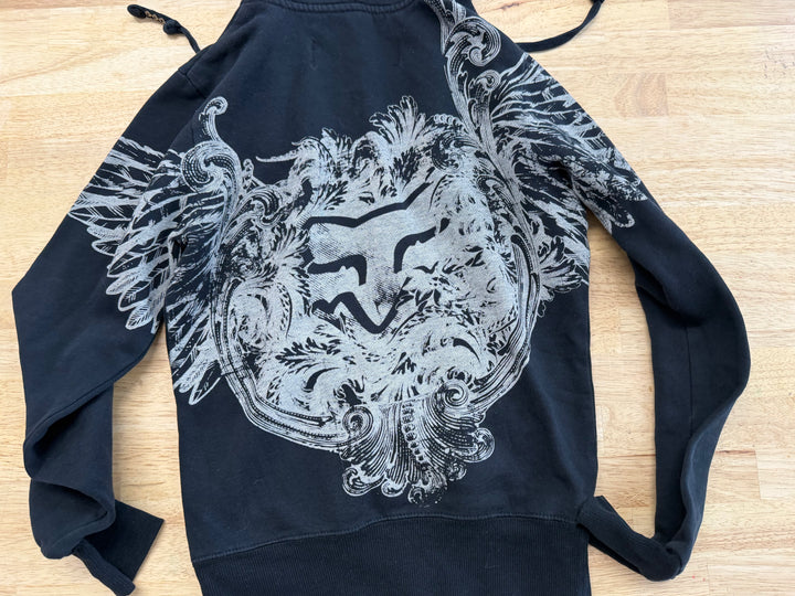 Fox Zip Hoodie Black | Size S