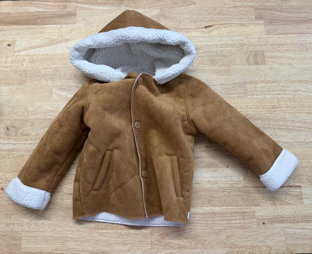 OshKosh Sherpa-Lined Coat – 18M | Chestnut