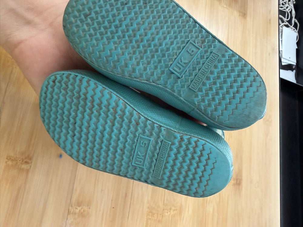 Hunter Rain Boots – US 6 (EU 22) | Teal | Play - Nest and Sprout-Consignment