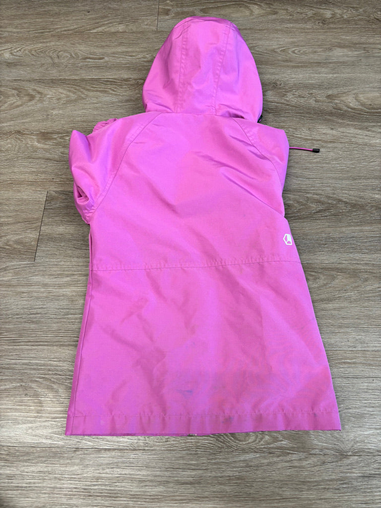 Liquid Pink Mesh-Lined Rain Jacket | Size 7/8