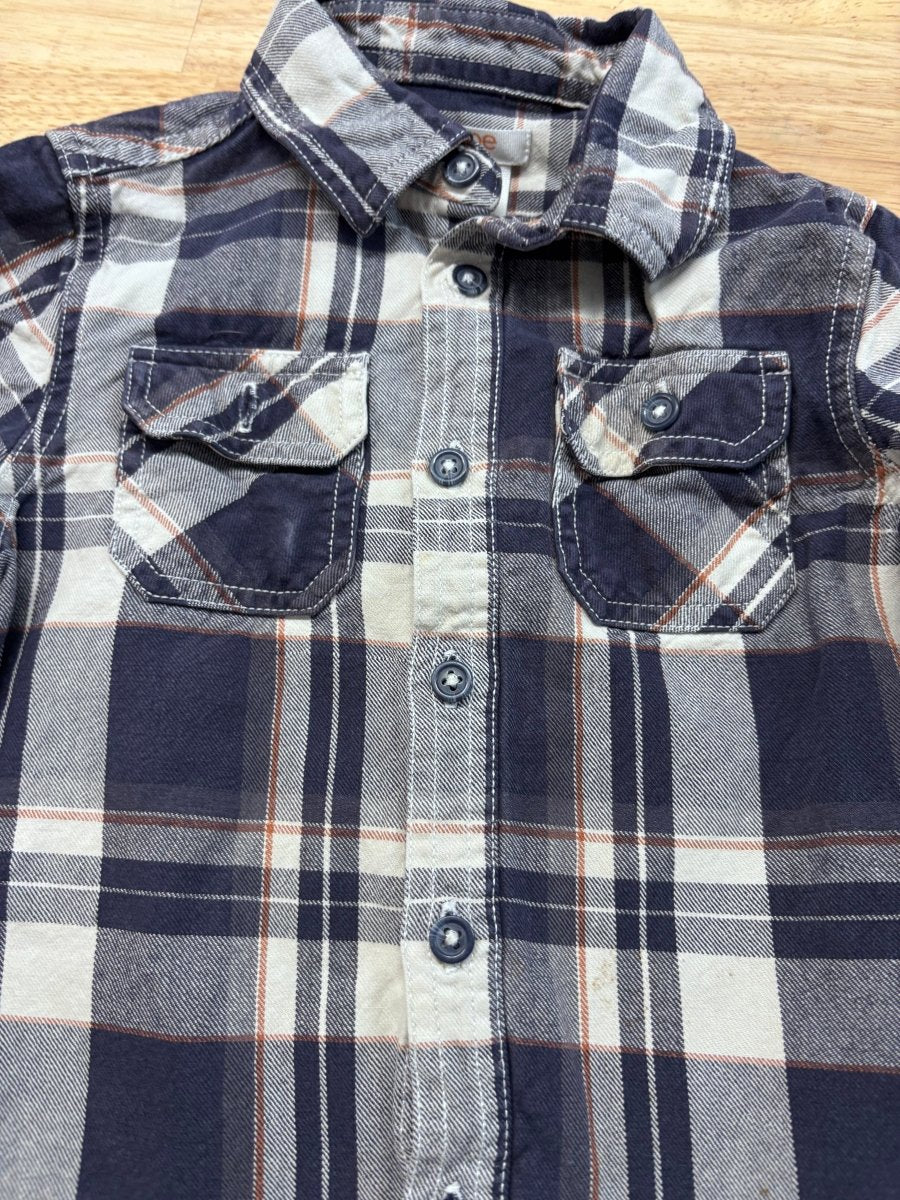 Joe Fresh Canvas Shirt - Size 3 - Nest and Sprout - Consignment