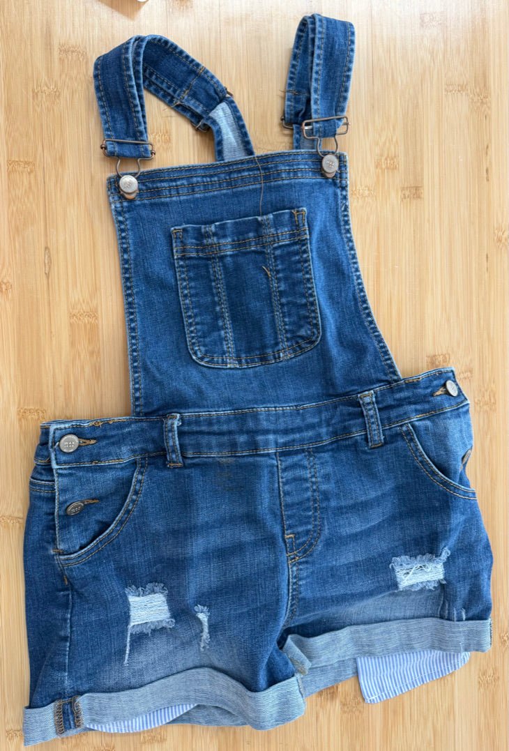Wax Jean Denim Overalls – Adult Medium (Youth 14/16) - Nest and Sprout-Consignment
