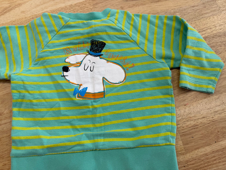 Molli Melli Graphic Shirt – 90 | Green Stripe Charlie Molly