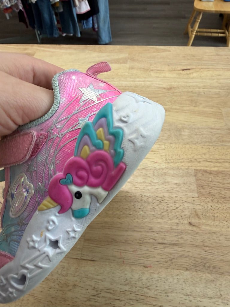 Skechers Twinkle Toes Sneakers – Size 9 | Pink Velcro - Nest and Sprout - Consignment