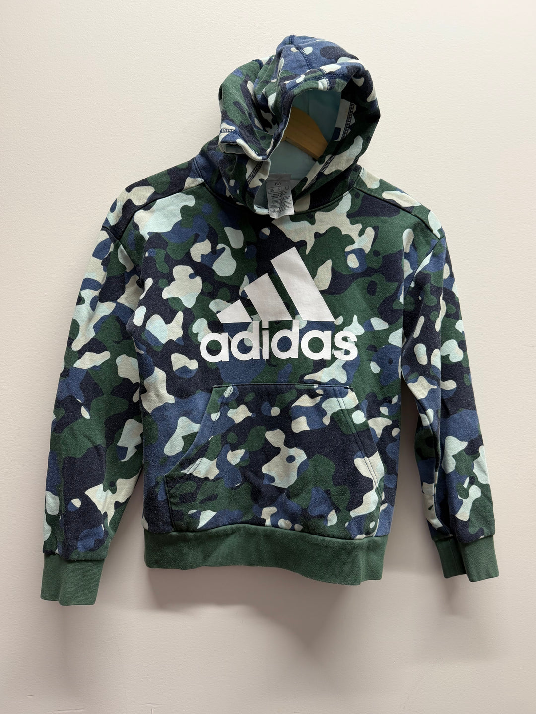 Adidas Camo Hoodie – 10.5 | Blue & Green | Play