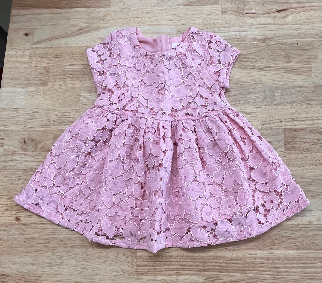 Joe Fresh 6–12M Pink Lace Overlay Dress