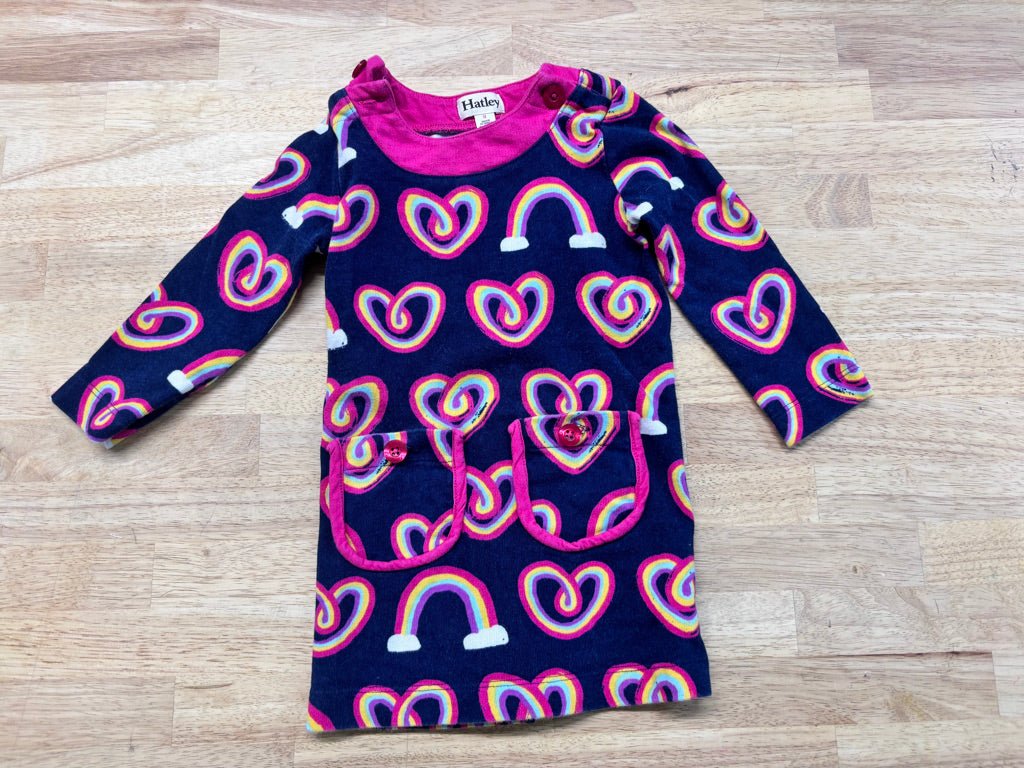 Hatley A - Line Rainbow Dress – 2Y - Nest and Sprout - Consignment