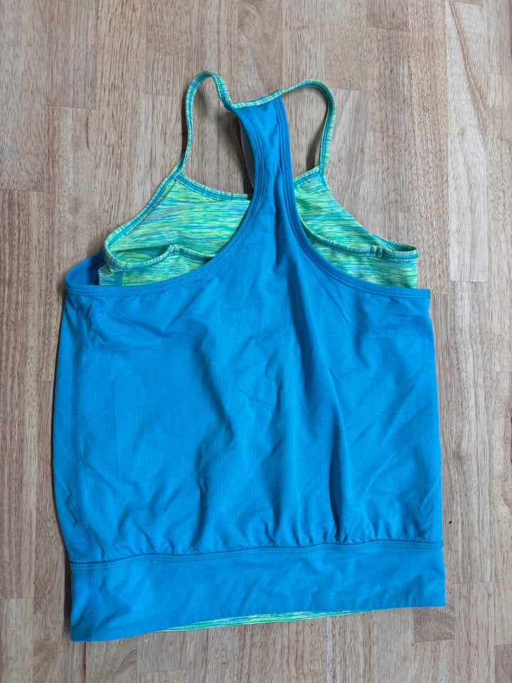 Ivivva Double Dutch Tank Top – Size 8 Blue & Green