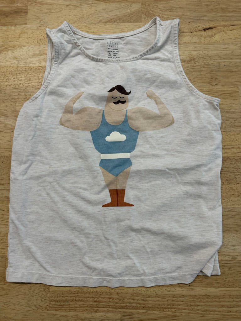 Petit Revery Strong Man Tank Top – 9/10 | Bamboo Blend - Nest and Sprout-Consignment