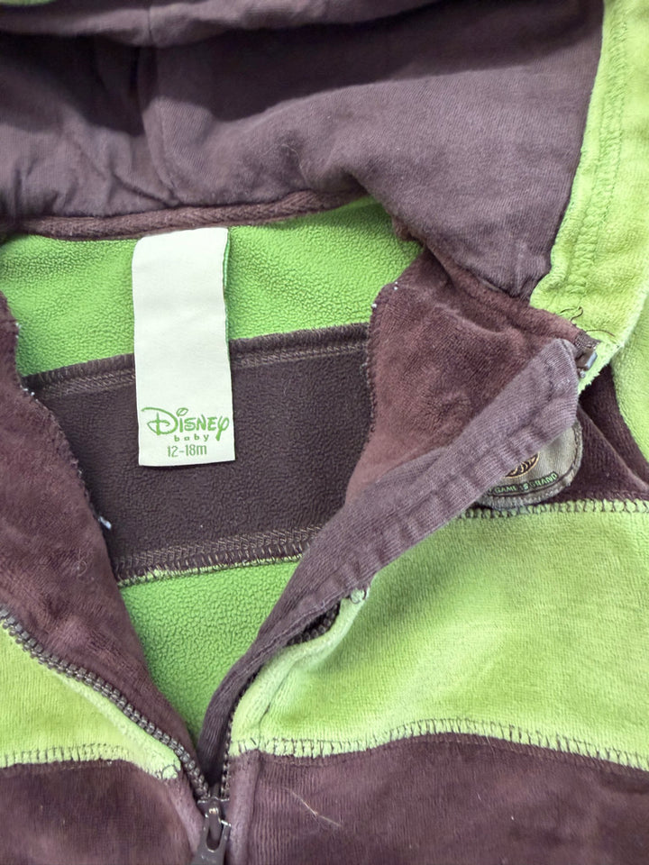 Disney Baby Tigger Team Bounce Zip-Up Fleece – 12–18M | Green & Brown