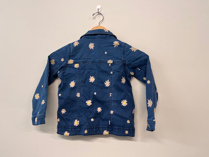 Jessica Simpson 5y Daisy Print Denim Jacket