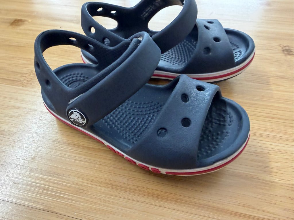 Crocs Open-Toe Sandals – C6 | Navy - Nest and Sprout-Consignment
