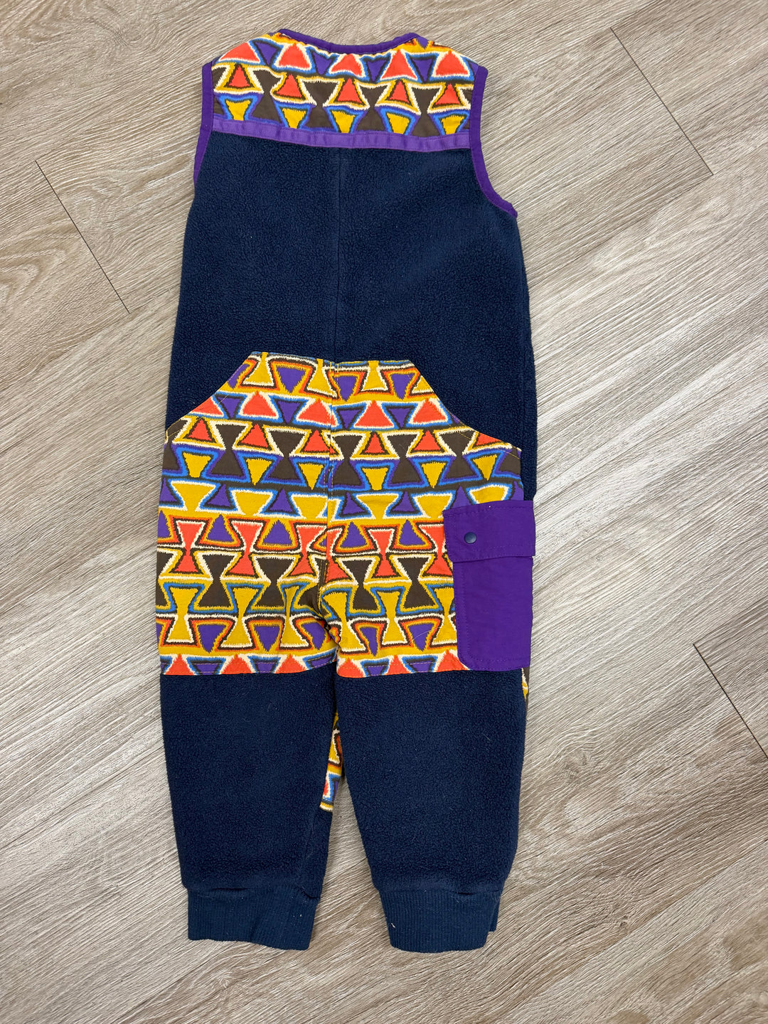Patagonia Baby Synchilla Patched Jumpsuit – 2TS | New Navy