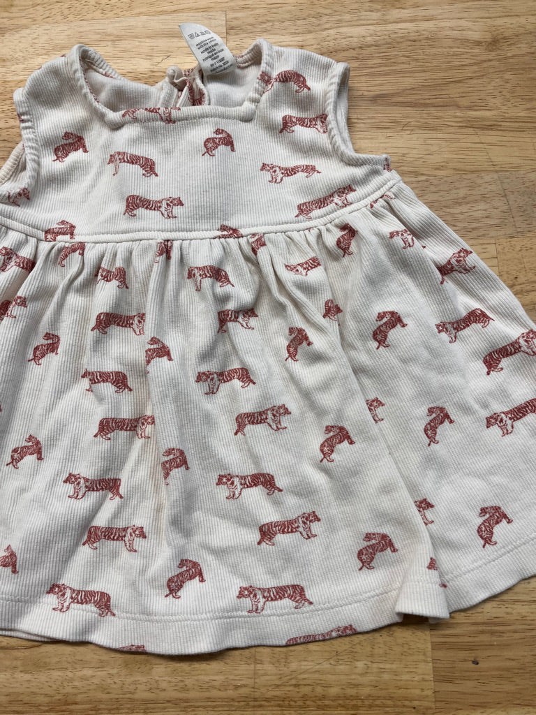 Kate Quinn Dress & Diaper Cover – Size 6–12M (Tiger Print)