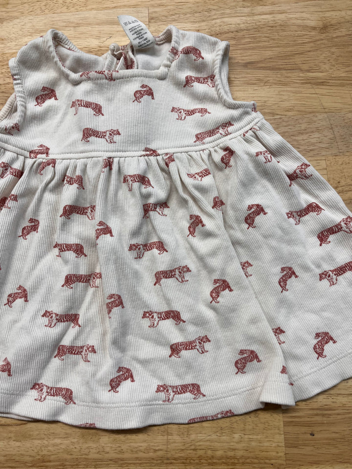 Kate Quinn Dress & Diaper Cover – Size 6–12M (Tiger Print)