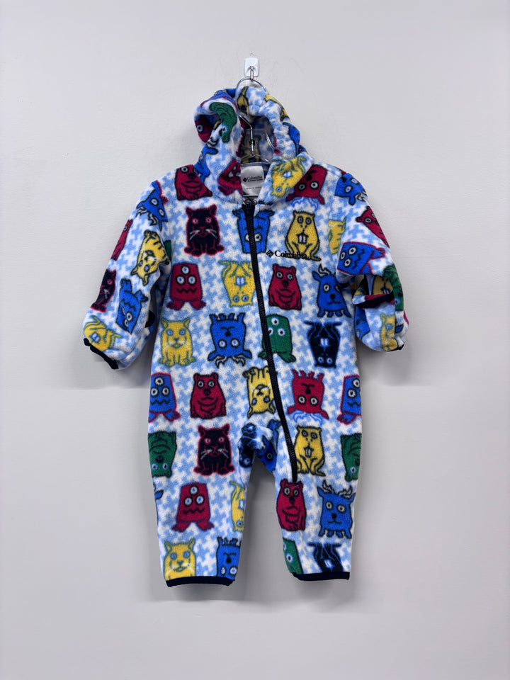 Columbia Fleece Bunting Suit - 6M (Monster Print)