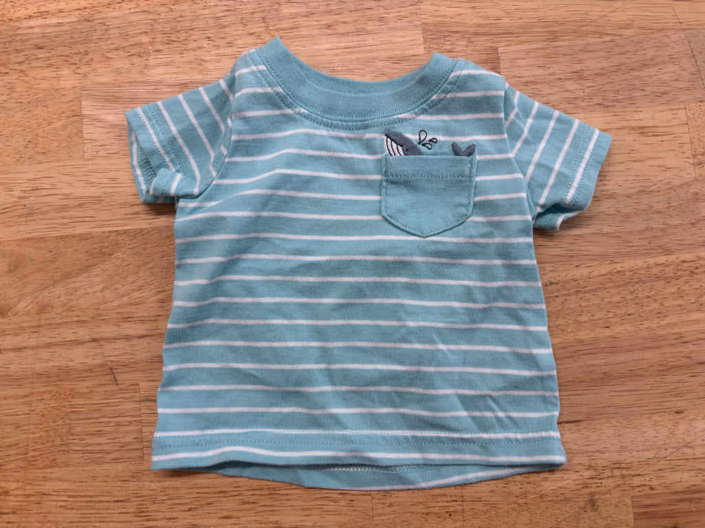 Carters Child of Mine Shirt – Size NB (Whale Pocket)