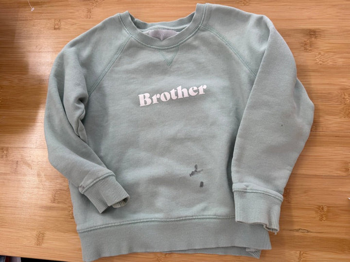 Bob & Blossom Light Green Sweatshirt – 4 | Play - Nest and Sprout-Consignment