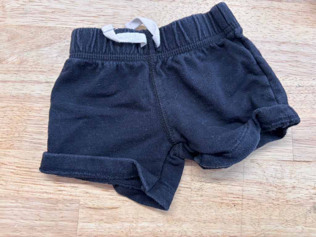 Carters Shorts – Size 3M (Black, Faded)