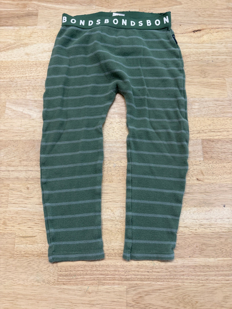 Bonds Leggings – 3 | Green Striped