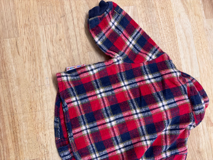 Please Mum Flannel – Red/Blue Plaid (6M)