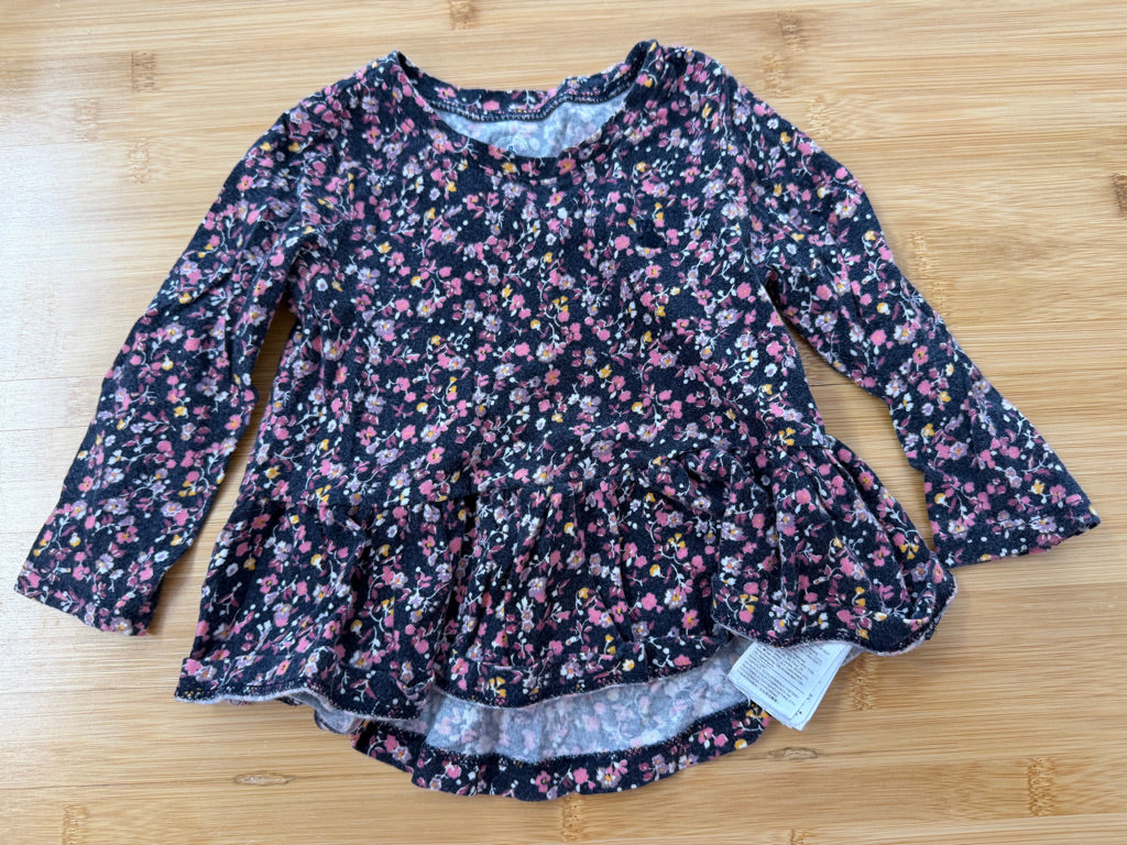 Baby Gap Floral Peplum Top – 18–24M | Play