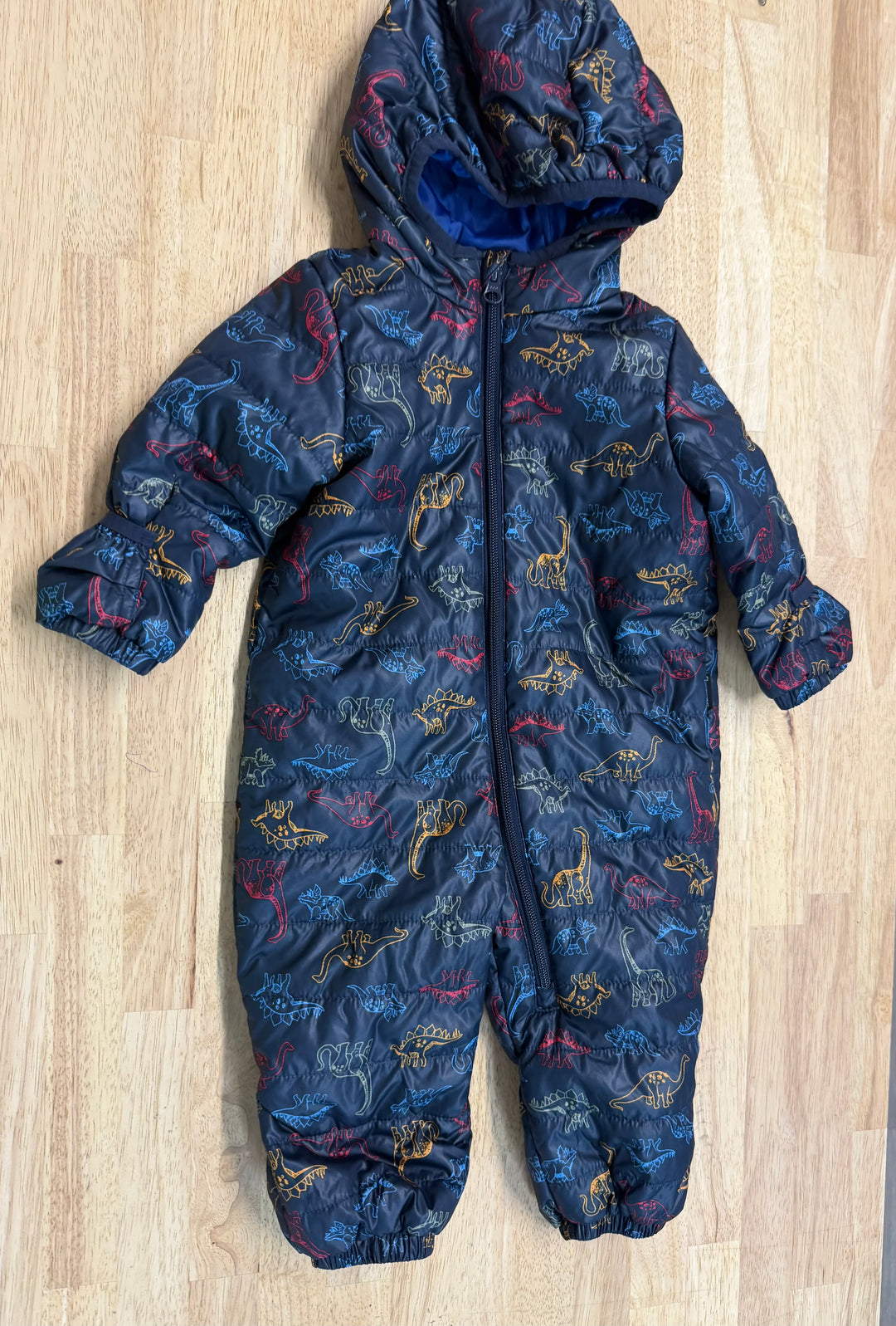 Joe Fresh Dinosaur Outerwear Suit – 6–12M | Navy Lightweight