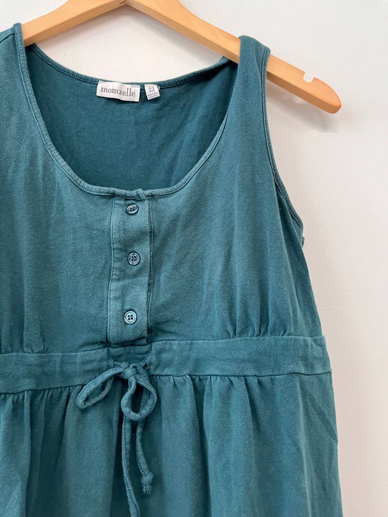 Momzelle Medium Forest Green Nursing Dress