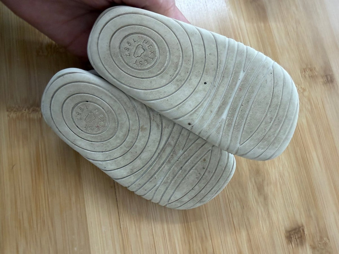NEXT First Crawler Mary Jane Shoes – 5.5/6 | White Leather Standard Fit - Nest and Sprout-Consignment