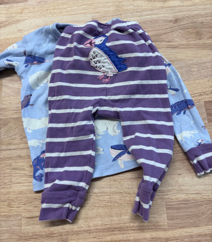 Hatley 18-24 Month Walrus PJ Set stained.