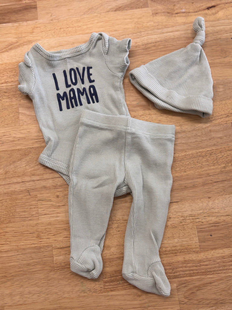 Kyle & Deena 2pc Waffle Set – 0-3M